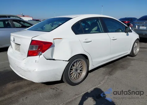 2012 Honda Civic Ex z USA, uszkodzony, nr VIN 2HGFB2F85CH594700